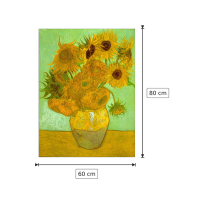 Twelve Sunflowers - Van Gogh Vincent - cm 60x80 - Pannello in MDF