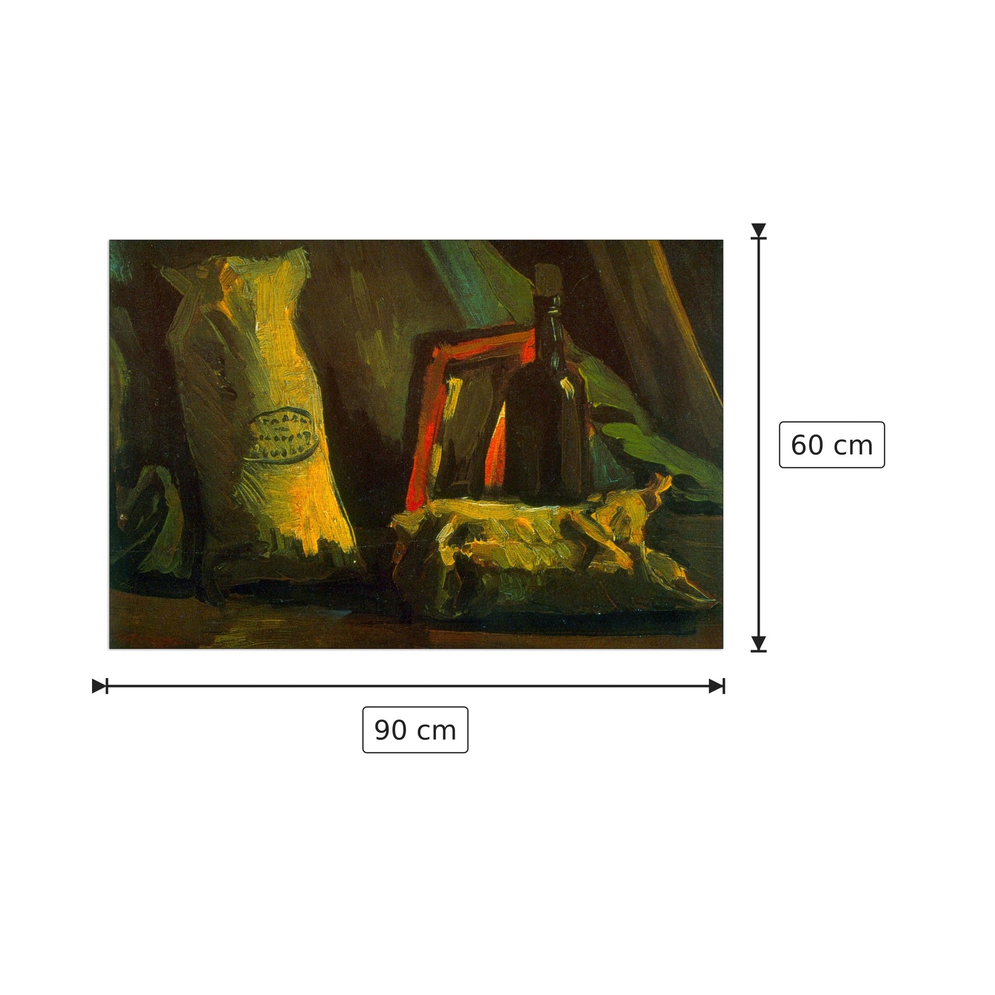 Two Sacks - Van Gogh Vincent - cm 90x60 - Pannello in MDF