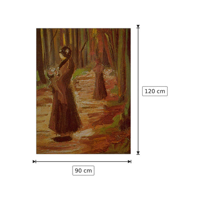 Two Women - Van Gogh Vincent - cm 90x120 - Pannello in MDF