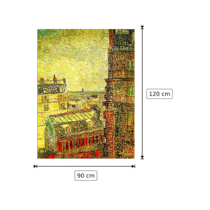 View of Paris from Vincent s Room in the Rue Lepic - Van Gogh Vincent - cm 90x120 - Pannello in MDF