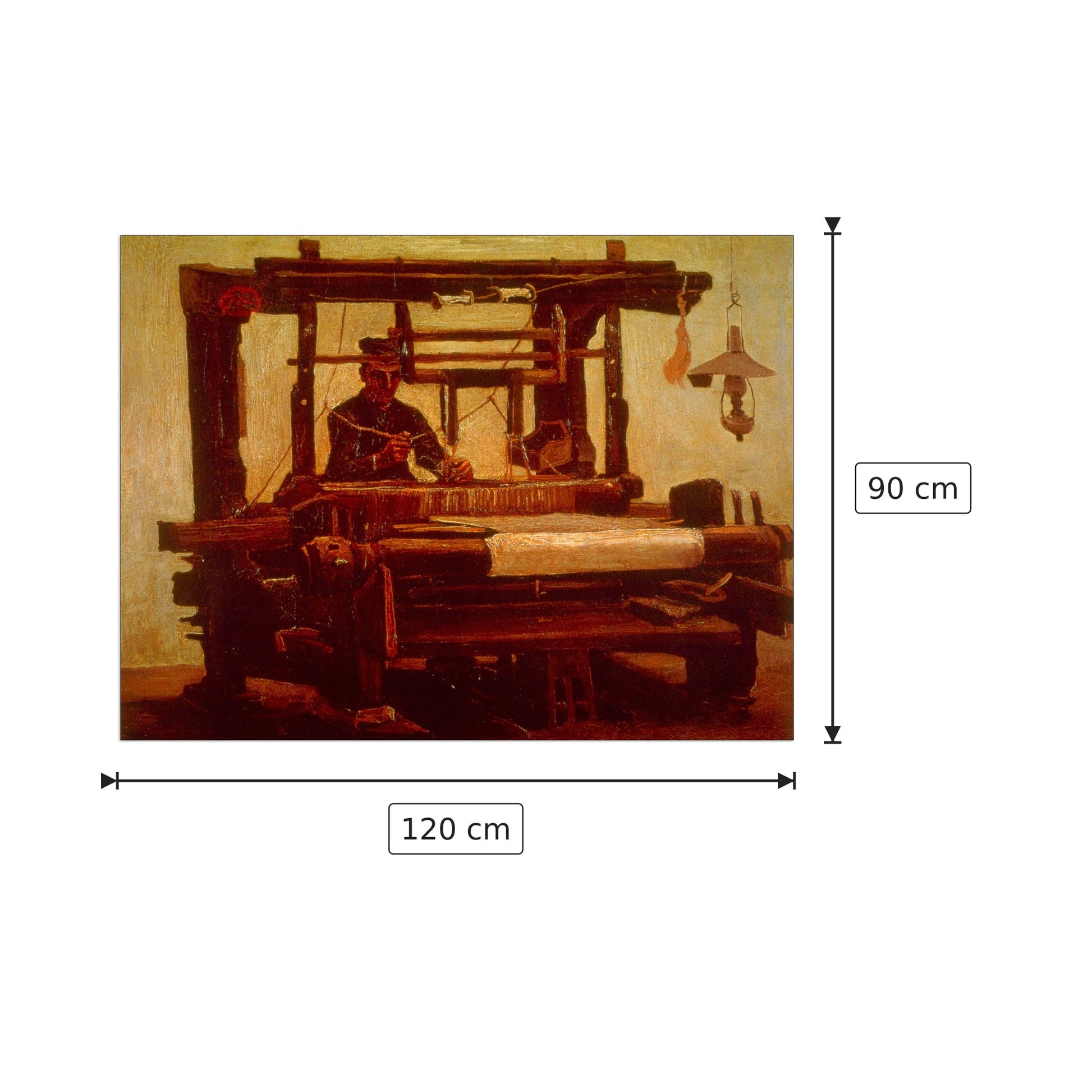 Weaver - Van Gogh Vincent - cm 120x90 - Pannello in MDF