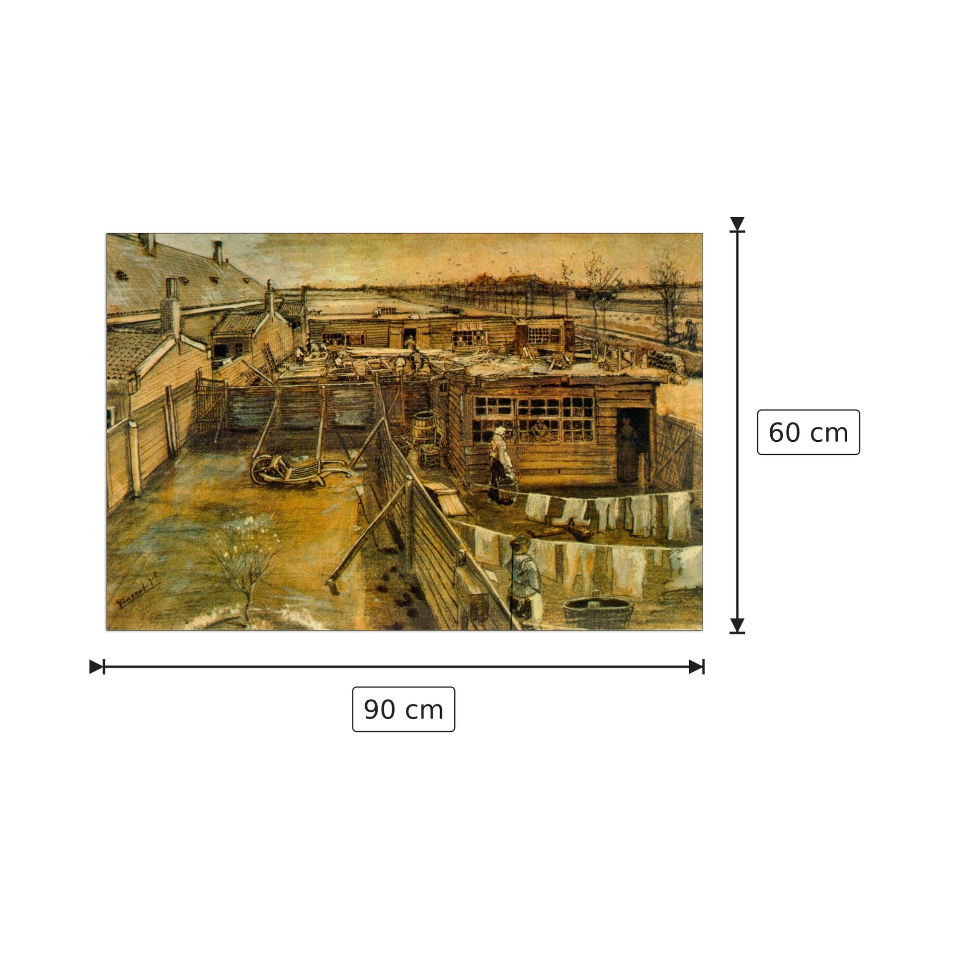 Workshop - Van Gogh Vincent - cm 90x60 - Pannello in MDF
