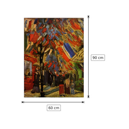 14 July in Paris - Van Gogh Vincent - cm 60x90 - Pannello in MDF
