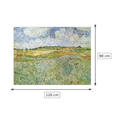 Auvers with rain clouds - Van Gogh Vincent - cm 120x90 - Pannello in MDF
