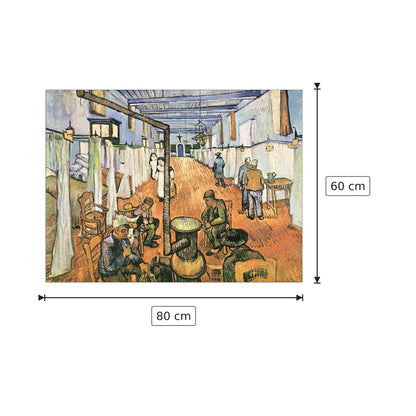 Dormitory in the Hospital in Arles - Van Gogh Vincent - cm 80x60 - Pannello in MDF