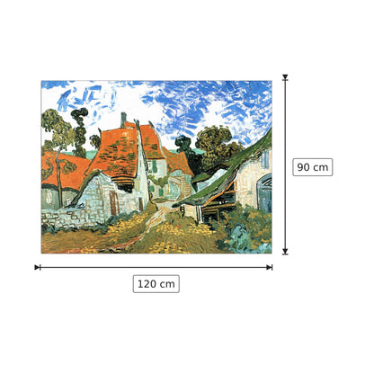 Houses in Auvers - Van Gogh Vincent - cm 120x90 - Pannello in MDF