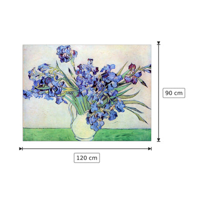 Irises II - Van Gogh Vincent - cm 120x90 - Pannello in MDF
