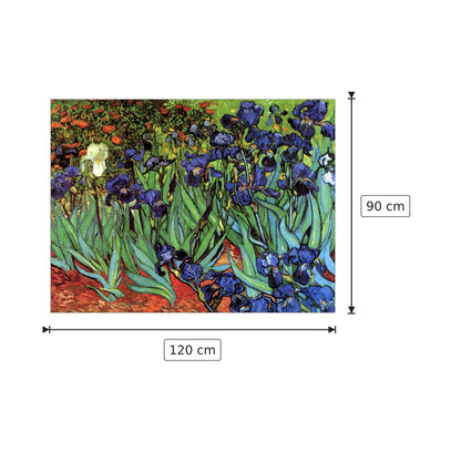 Irises - Van Gogh Vincent - cm 120x90 - Pannello in MDF