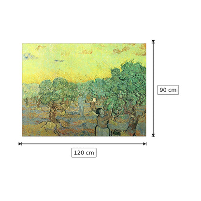 Olive pickers in a grove - Van Gogh Vincent - cm 120x90 - Pannello in MDF