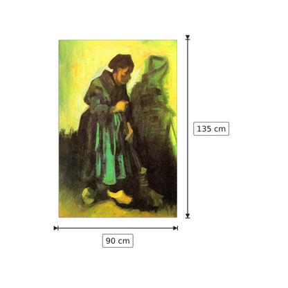 Return of the farmer - Van Gogh Vincent - cm 90x135 - Pannello in MDF