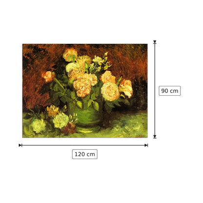 Roses - Van Gogh Vincent - cm 120x90 - Pannello in MDF