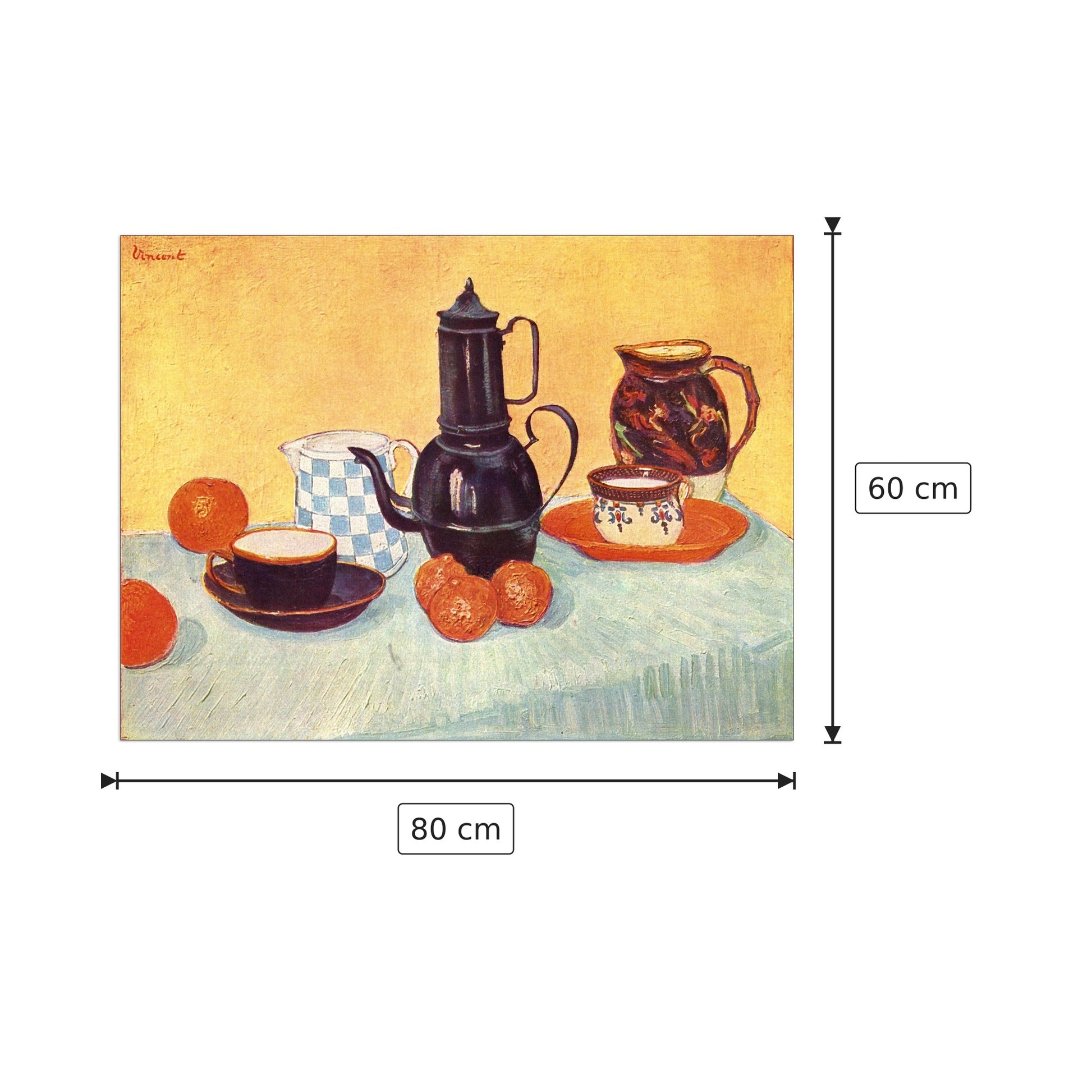 Still life - Van Gogh Vincent - cm 80x60 - Pannello in MDF