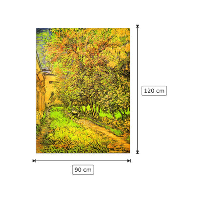 The Garden of the Clinic of Saint-ReÌmy - Van Gogh Vincent - cm 90x120 - Pannello in MDF