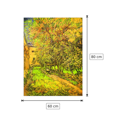 The Garden of the Clinic of Saint-ReÌmy - Van Gogh Vincent - cm 60x80 - Pannello in MDF