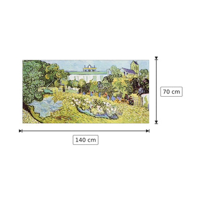 The garden of the Daubignys - Van Gogh Vincent - cm 140x70 - Pannello in MDF