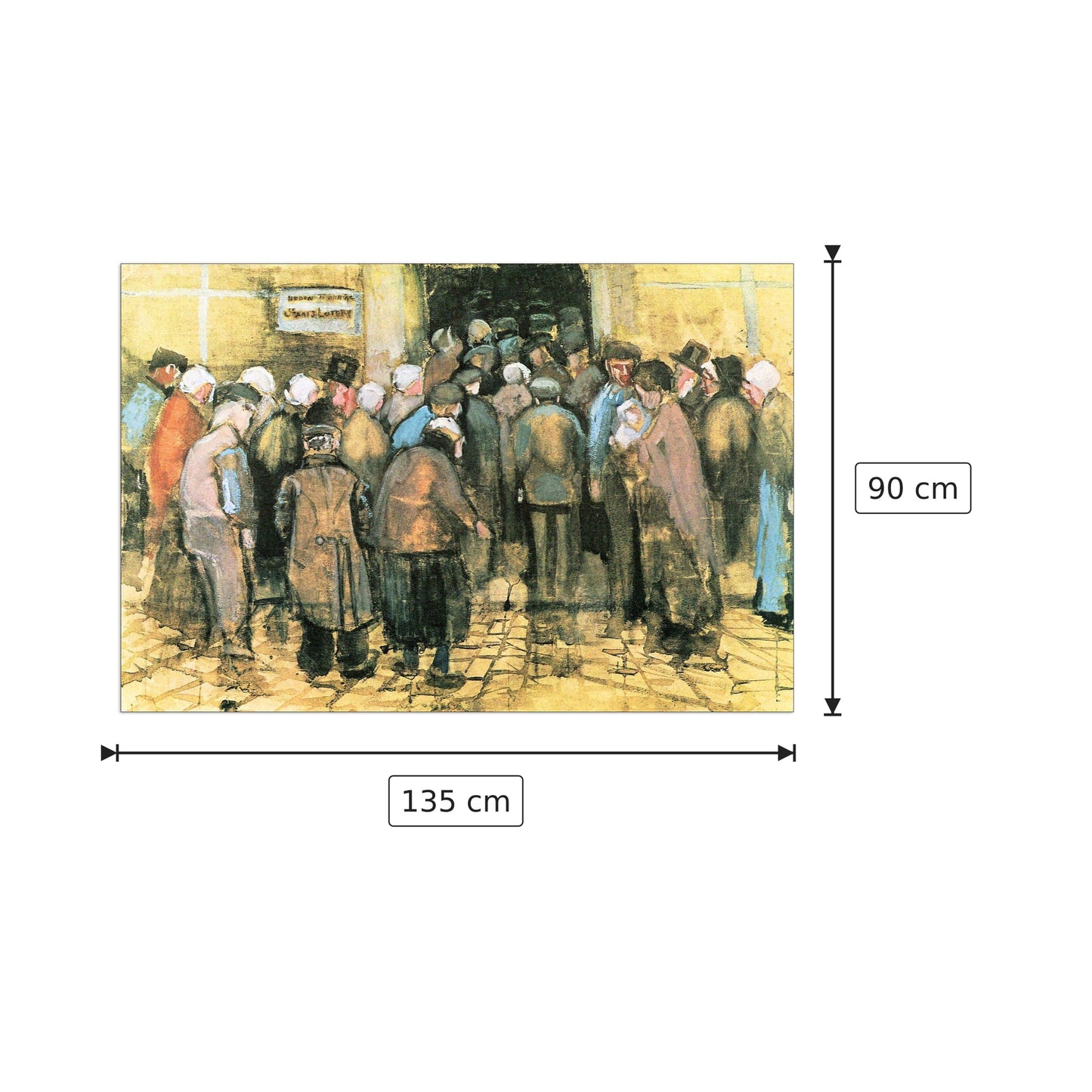 The National Lottery - Van Gogh Vincent - cm 135x90 - Pannello in MDF
