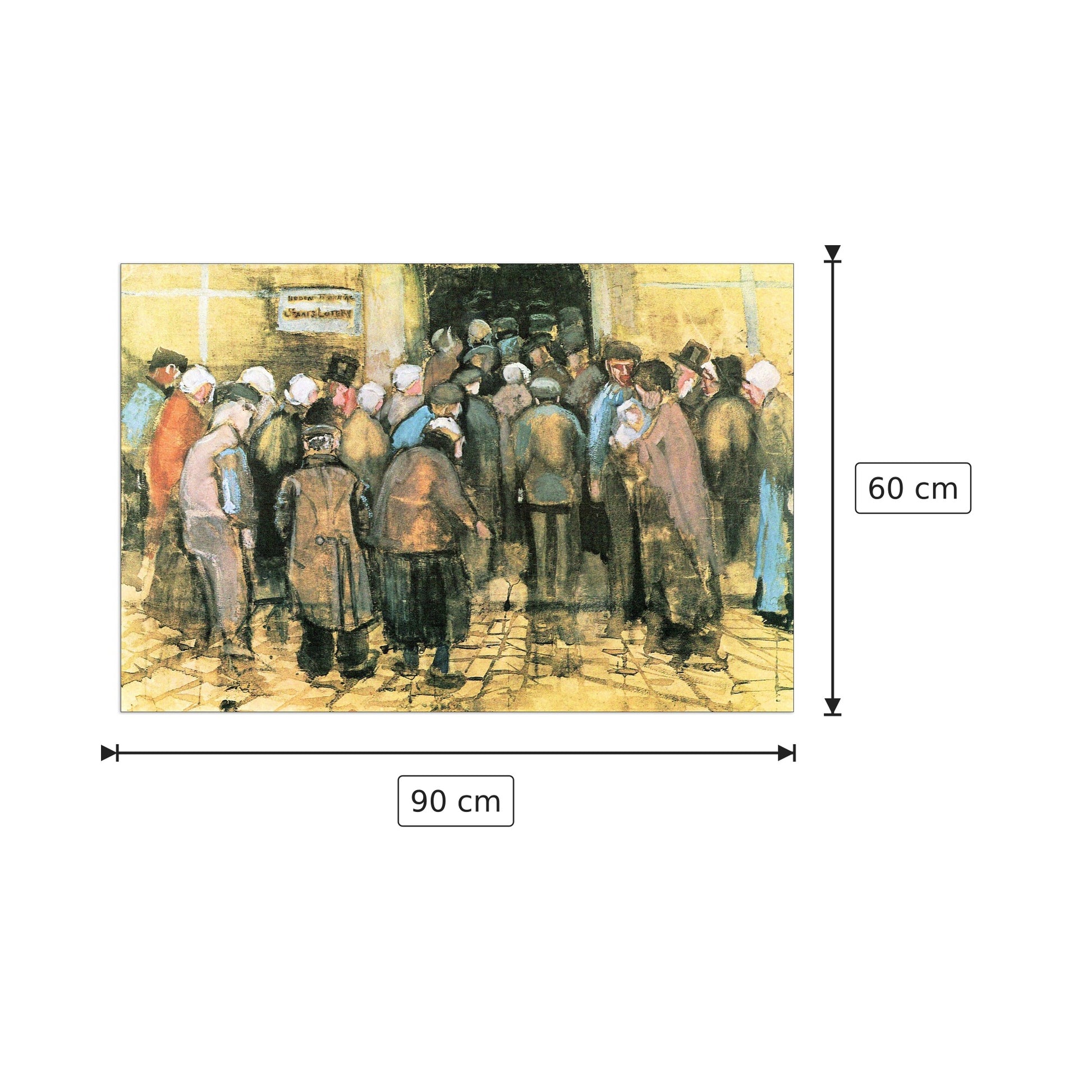 The National Lottery - Van Gogh Vincent - cm 90x60 - Pannello in MDF