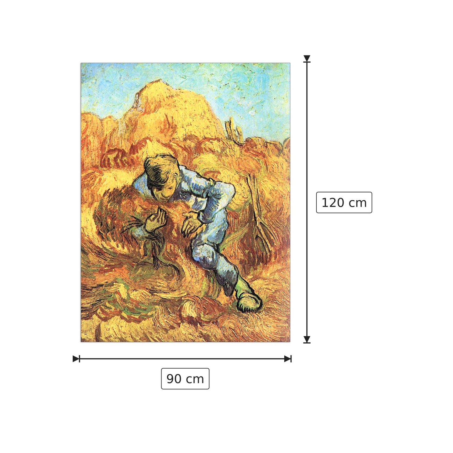 The sheaf Binder - Van Gogh Vincent - cm 90x120 - Pannello in MDF