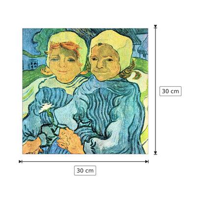 Two Children II - Van Gogh Vincent - cm 30x30 - Pannello in MDF