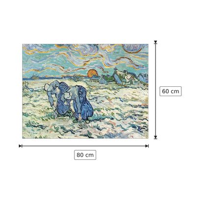 Two digging a grave in the snow - Van Gogh Vincent - cm 80x60 - Pannello in MDF