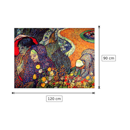 Walk in Arles (memory of the garden of Eden) - Van Gogh Vincent - cm 120x90 - Pannello in MDF