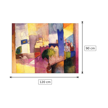 Kairouan - Macke August - cm 120x90 - Pannello in MDF