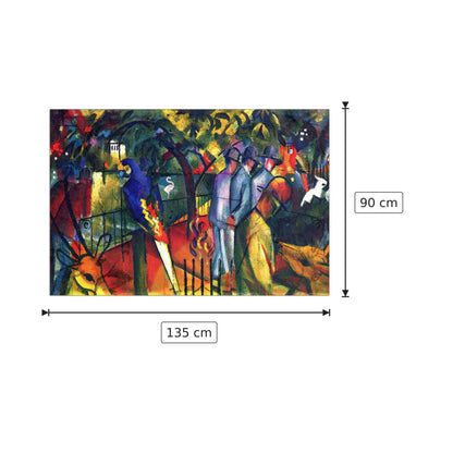 zoological gardens - Macke August - cm 135x90 - Pannello in MDF