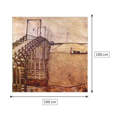 The Bridge - Schiele Egon - cm 100x100 - Pannello in MDF