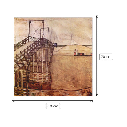 The Bridge - Schiele Egon - cm 70x70 - Pannello in MDF