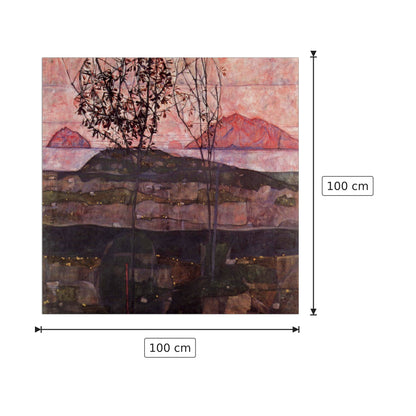 Underground Sun - Schiele Egon - cm 100x100 - Pannello in MDF