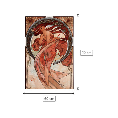Dance - Mucha Alphonse - cm 60x90 - Pannello in MDF