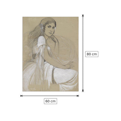 Jaroslava Mucha - Mucha Alphonse - cm 60x80 - Pannello in MDF