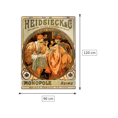Piper Heidseicke - Mucha Alphonse - cm 90x120 - Pannello in MDF