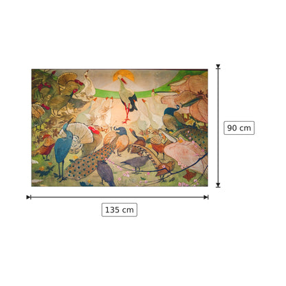 Birds - cm 135x90 - Pannello in MDF