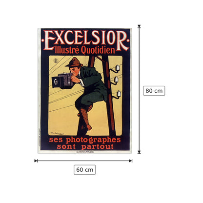 Excelsior Affiche - cm 60x80 - Pannello in MDF