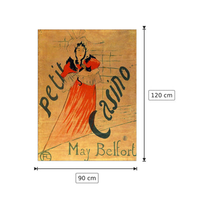 Le divan Japonais - Toulouse-Lautrec - cm 90x120 - Pannello in MDF