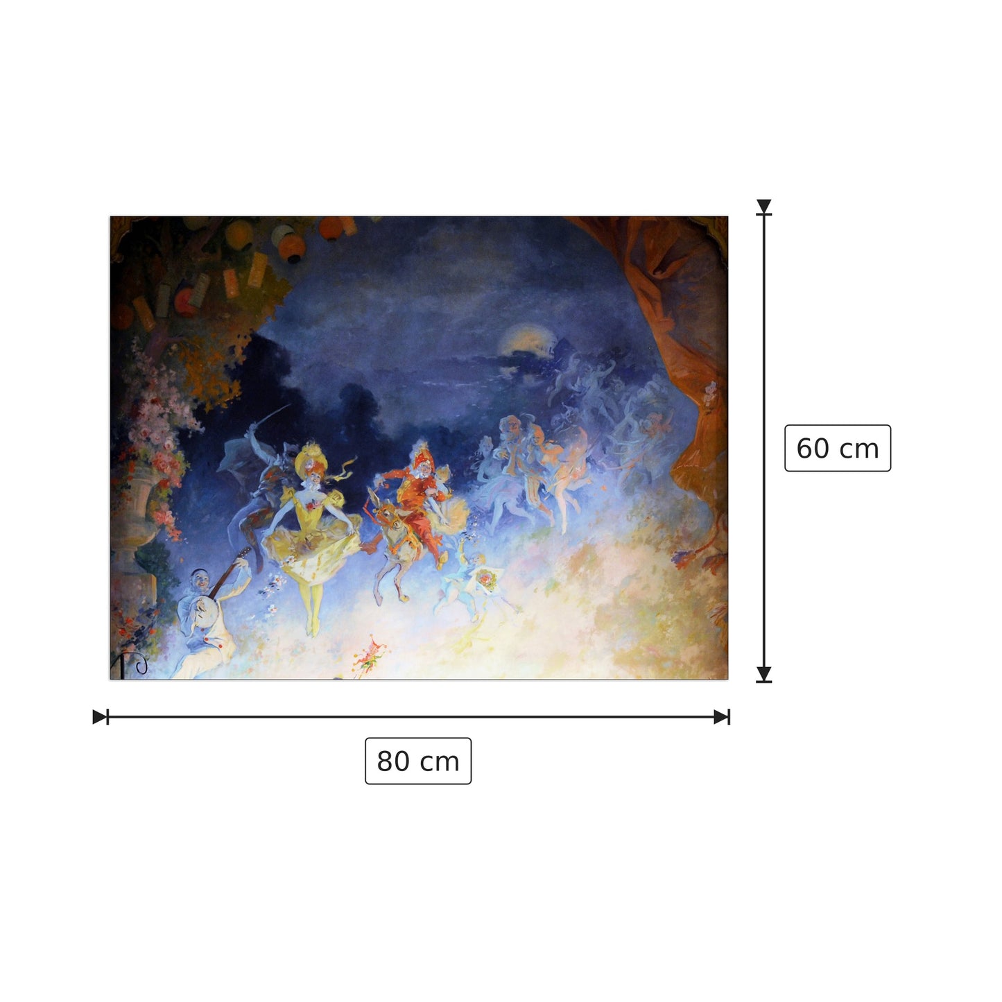 Musee Grevin - Cheret - cm 80x60 - Pannello in MDF