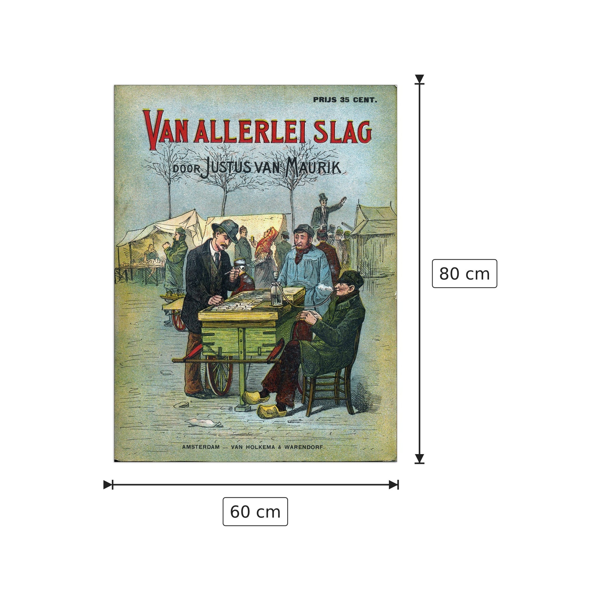 Smoking in Amsterdam - cm 60x80 - Pannello in MDF