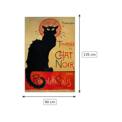 Tournee du Chat Noir - Theophile Steinlen - cm 90x135 - Pannello in MDF