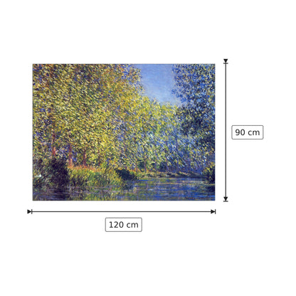 A Bend in the Epte Giverny - Monet Claude - cm 120x90 - Pannello in MDF