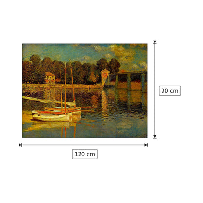 Bridge at Argenteuil - Monet Claude - cm 120x90 - Pannello in MDF