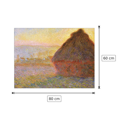 Graystacks I - Monet Claude - cm 80x60 - Pannello in MDF