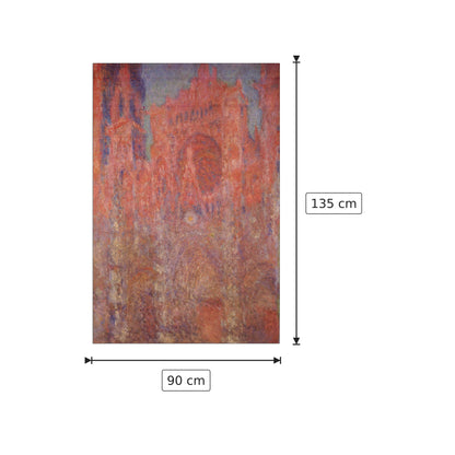 Rouen Cathedral Facade - Monet Claude - cm 90x135 - Pannello in MDF