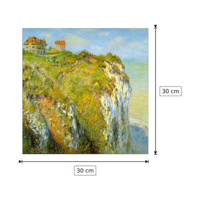 Cliffs - Monet Claude - cm 30x30 - Pannello in MDF