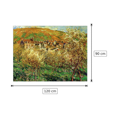 Flowering apple trees - Monet Claude - cm 120x90 - Pannello in MDF