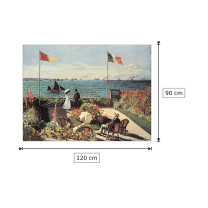 Garden at Sainte-Adresse - Monet Claude - cm 120x90 - Pannello in MDF