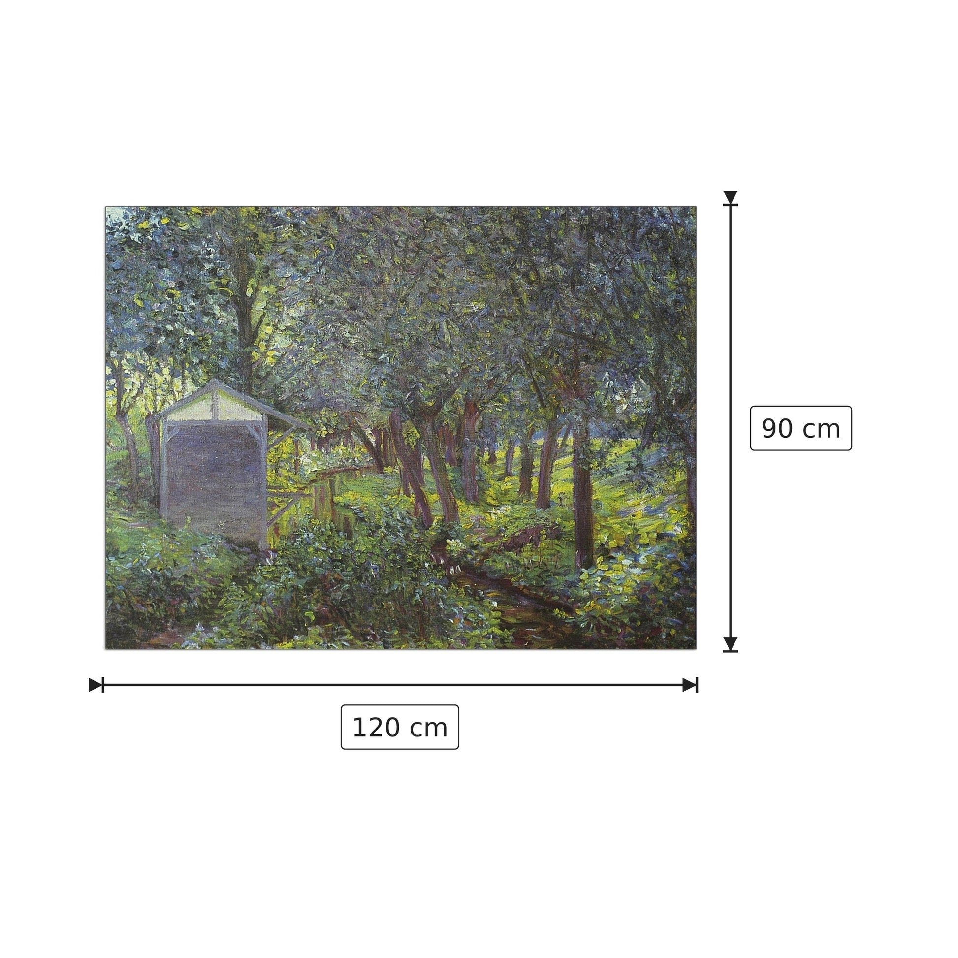 In Monets garden, Giverny - Monet Claude - cm 120x90 - Pannello in MDF