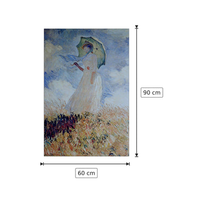Lady with umbrella - Monet Claude - cm 60x90 - Pannello in MDF