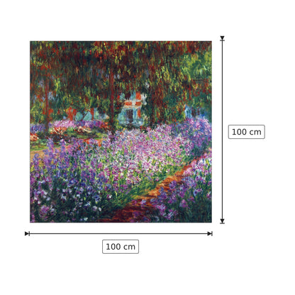 Monet's garden in Giverny - Monet Claude - cm 100x100 - Pannello in MDF