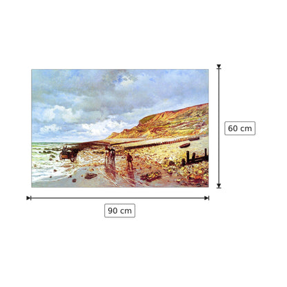 Pointe de la Havre at low tide - Monet Claude - cm 90x60 - Pannello in MDF